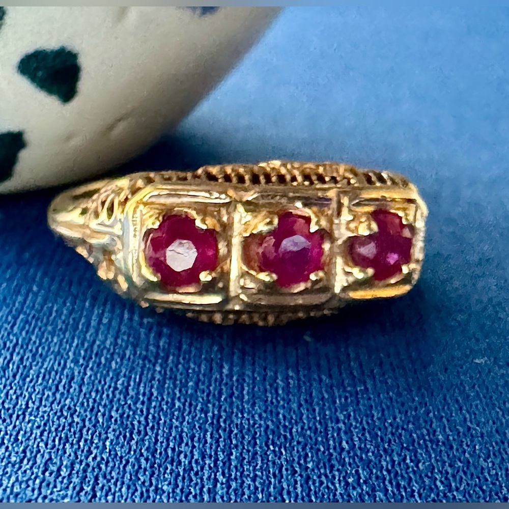 10k Gold Ruby Ring - image 2